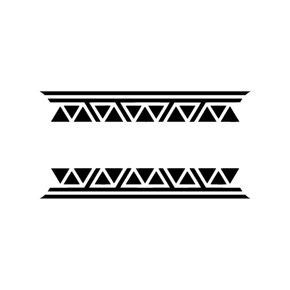 Minimalist Geometric Border, Black Triangles, White Background vector