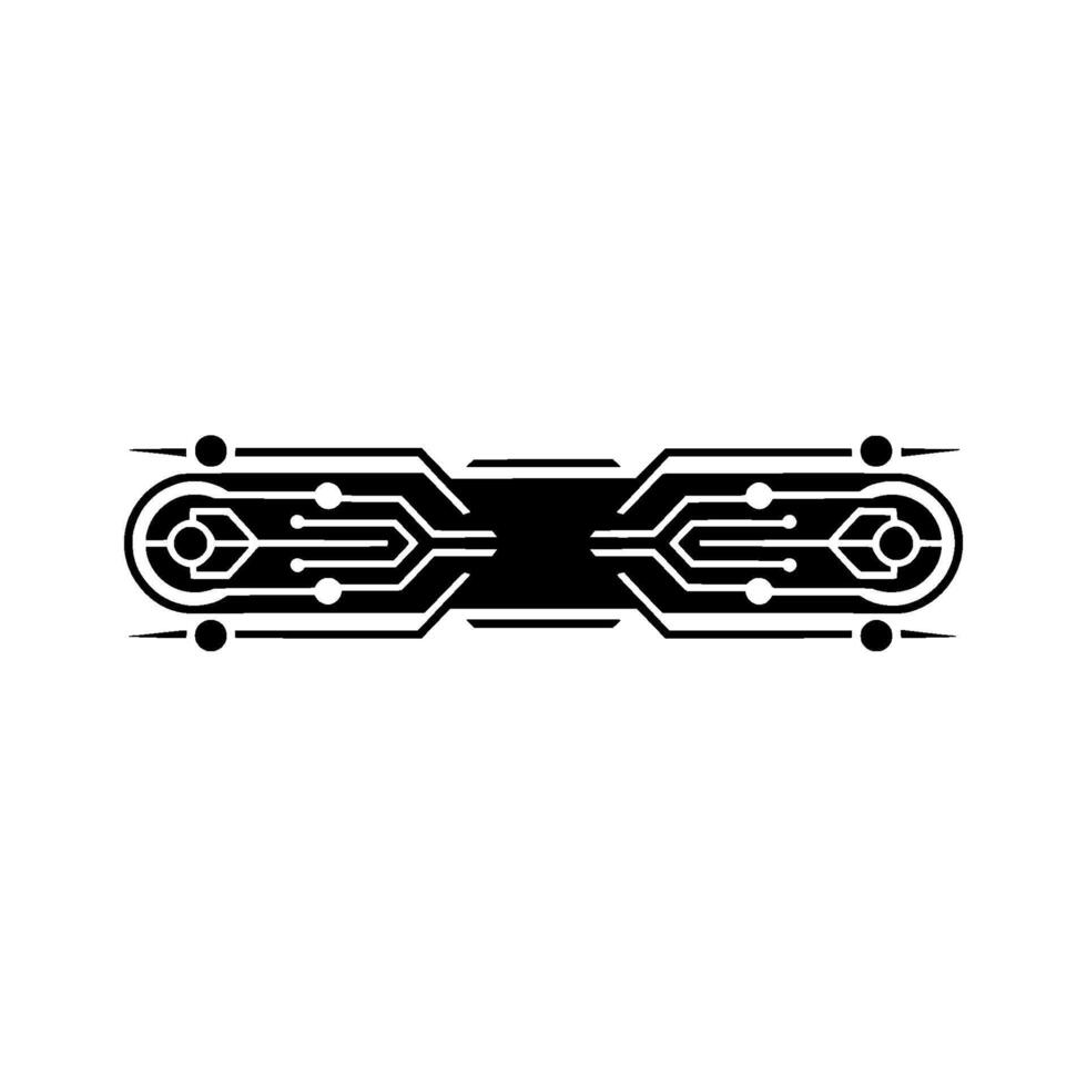 Minimalist Tech Element Circuit Board, Modern Aesthetic vector