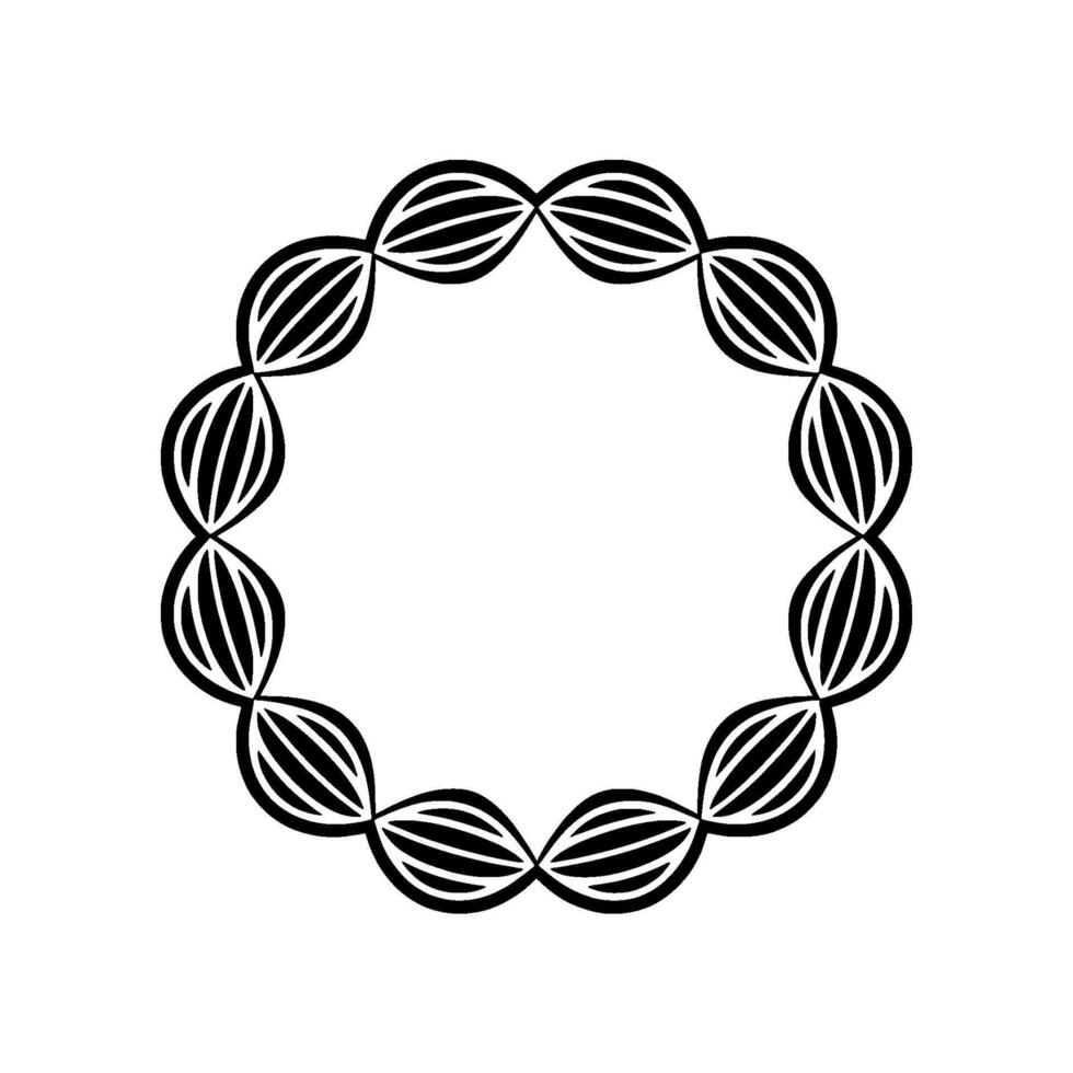 Abstract Geometric Circle Frame Modern Element vector
