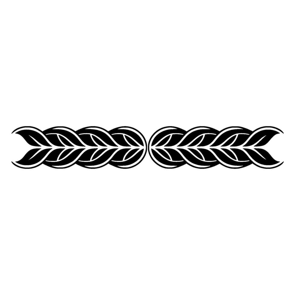 Elegant Floral Border Black Ornament on Grayscale vector