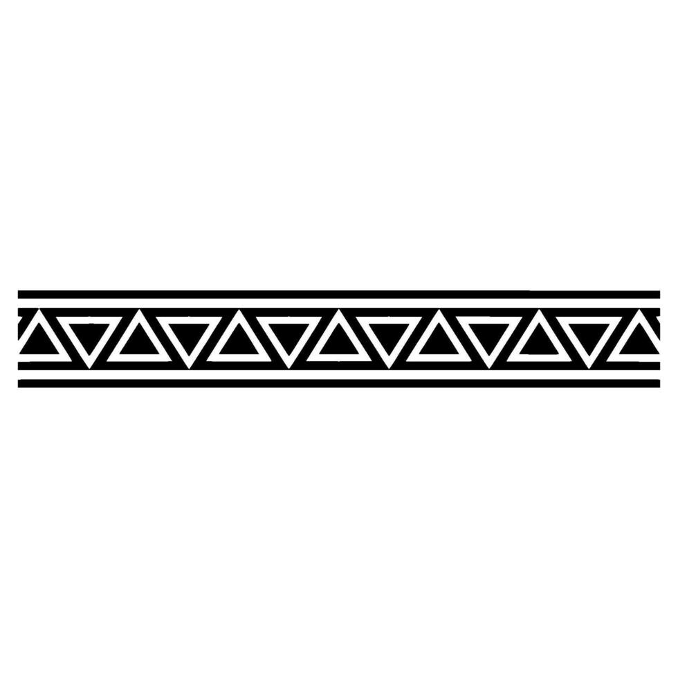 Geometric Triangle Border Black White Element vector