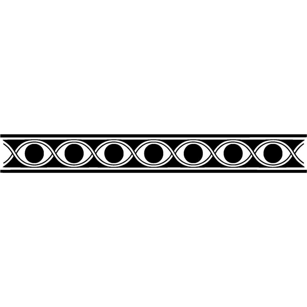 Geometric Eye Pattern Border on Gradient Background, Illustration vector
