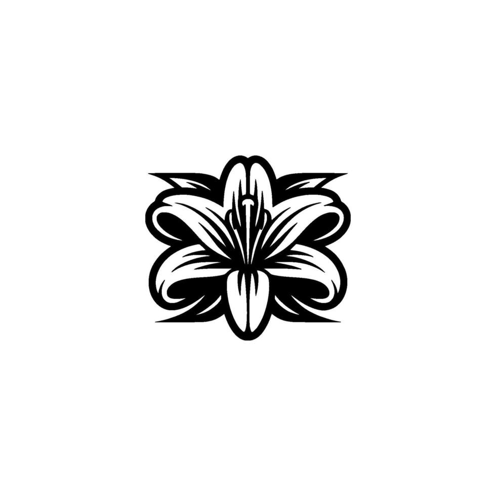 Modern Floral Elegant Lily, Illustration vector