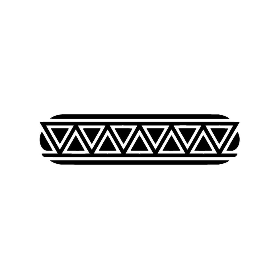 Minimalist Abstract Geometric Triangle Ornament on Gradient Background vector
