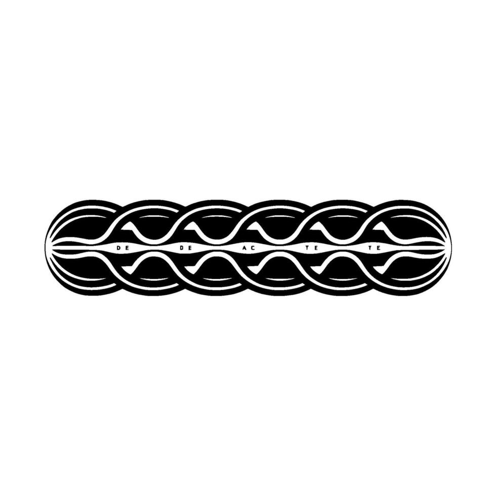 Minimalist Black White Decade Text vector
