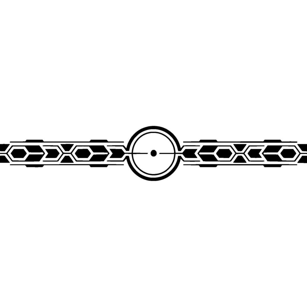 Geometric Abstract Decorative Border, Minimalist vector