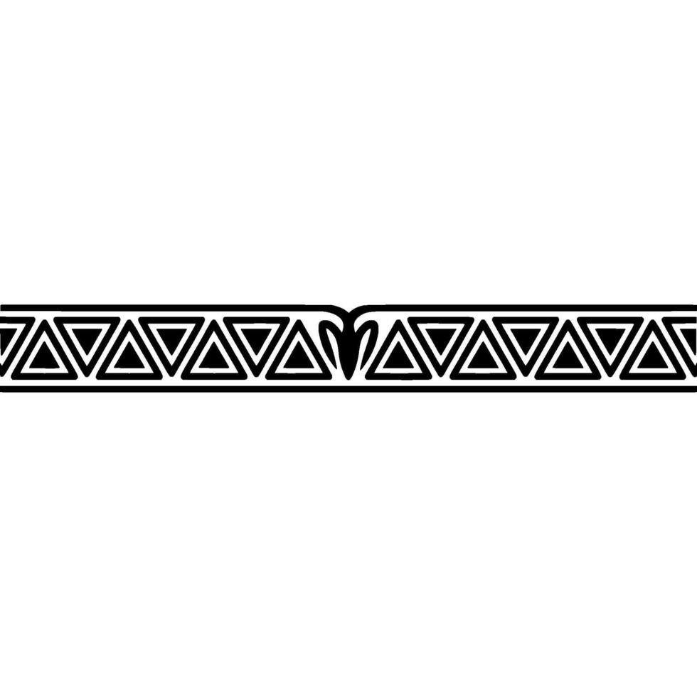 Geometric Border with Decorative Motif Illustration vector