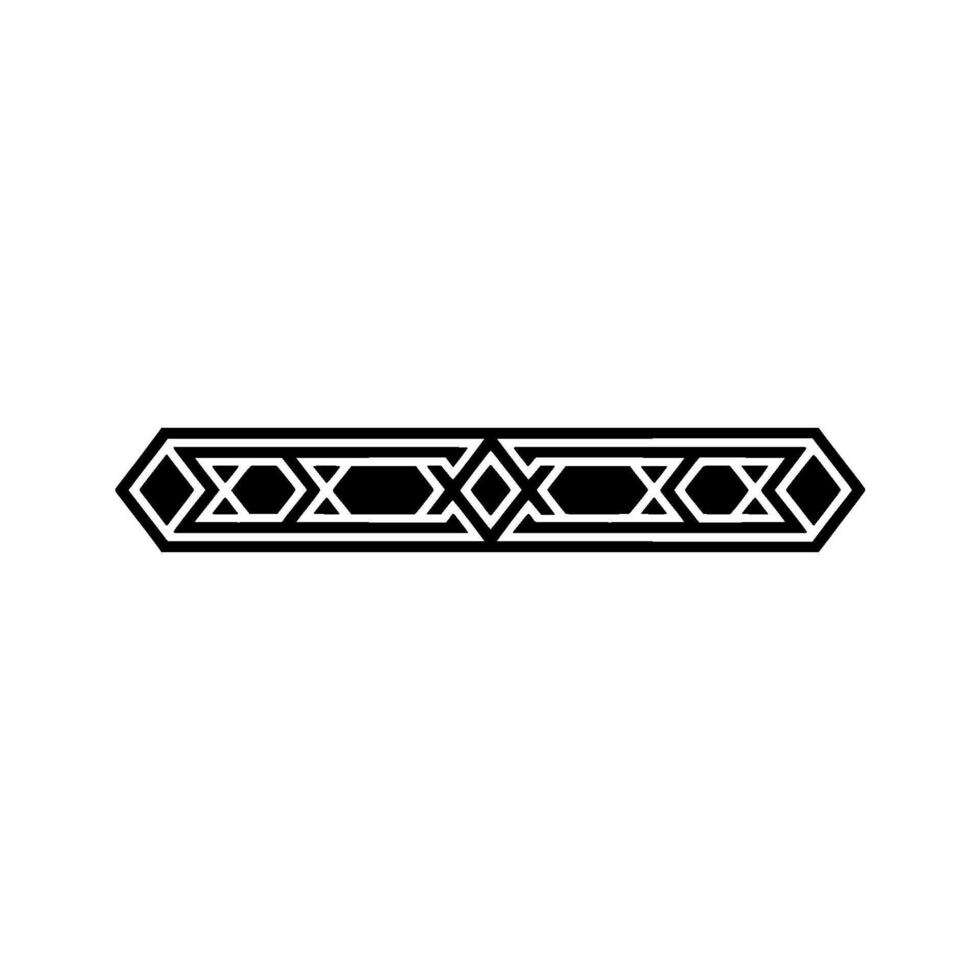 Geometric Black and White Border - Element vector