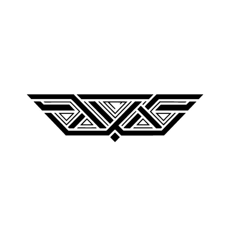 Geometric Black and White Decorative vector