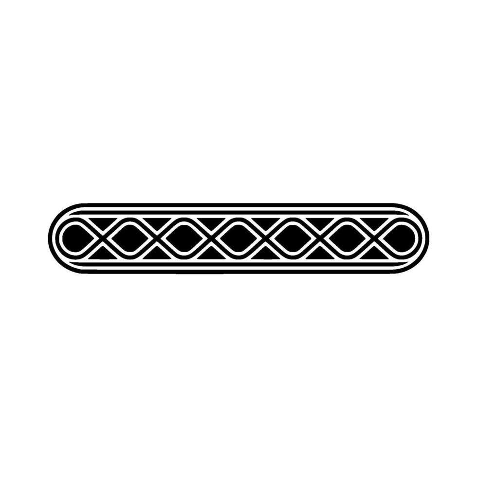 Minimalist Black and White Geometric Border - Minimal vector