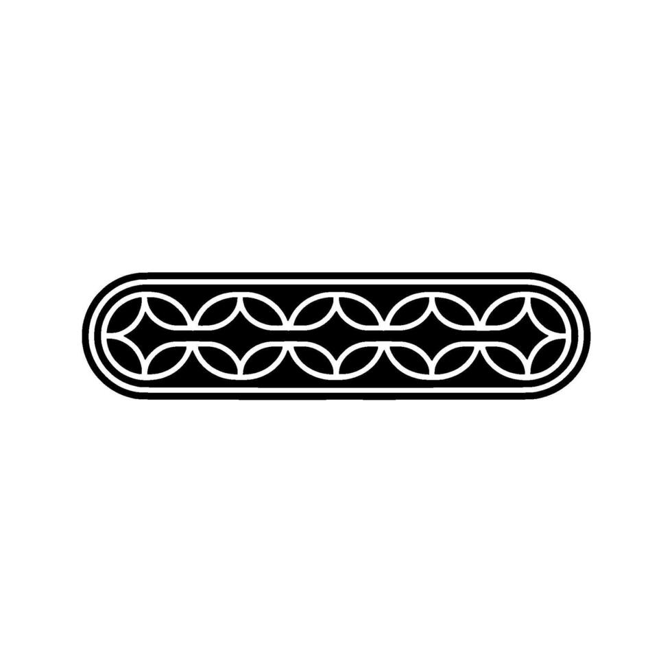 Minimalist Geometric Ornament on White Seamless Element vector