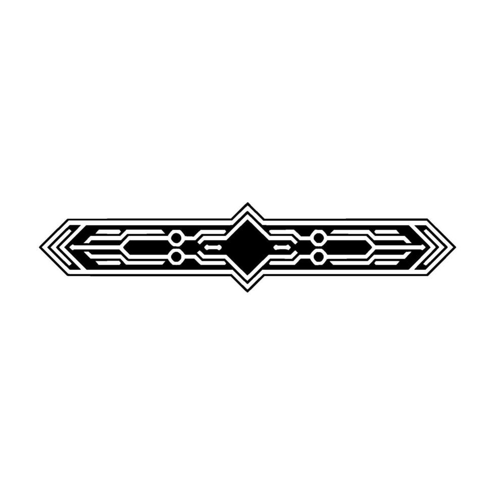 Modern Circuit Board Geometric, Tech, Minimalist vector