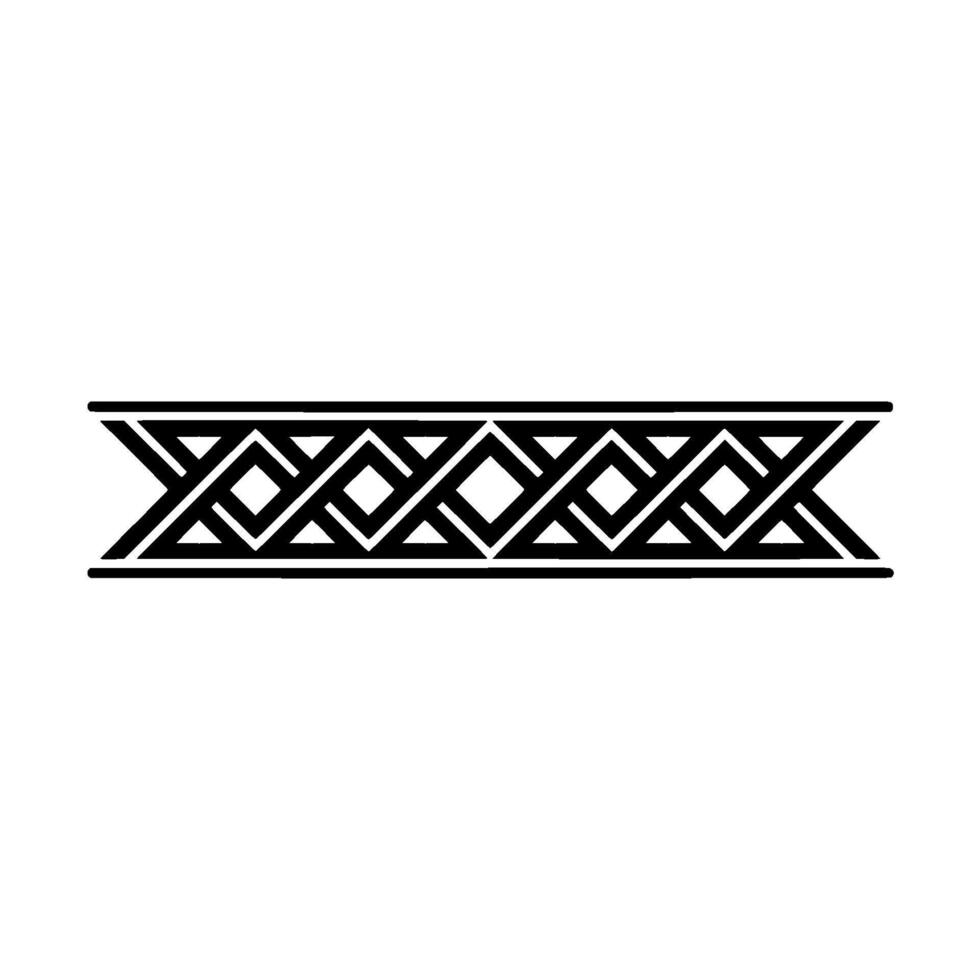 Geometric Black Border Ornament, Illustration, Simple vector