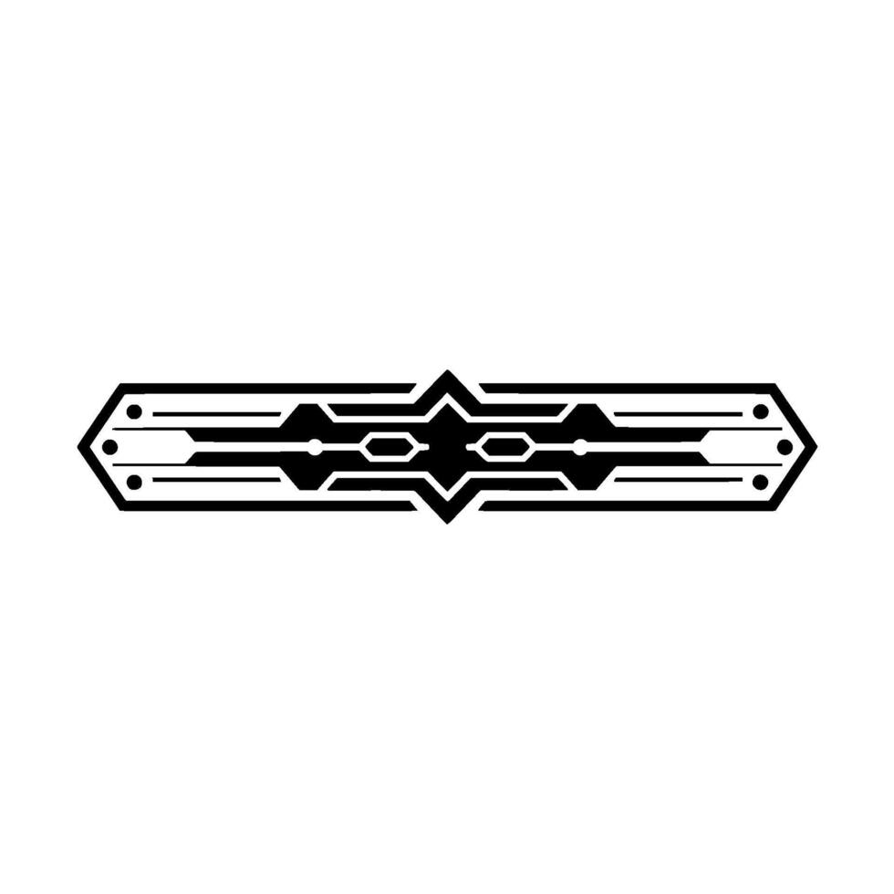 Futuristic Circuit Board Element on White Background - Tech vector