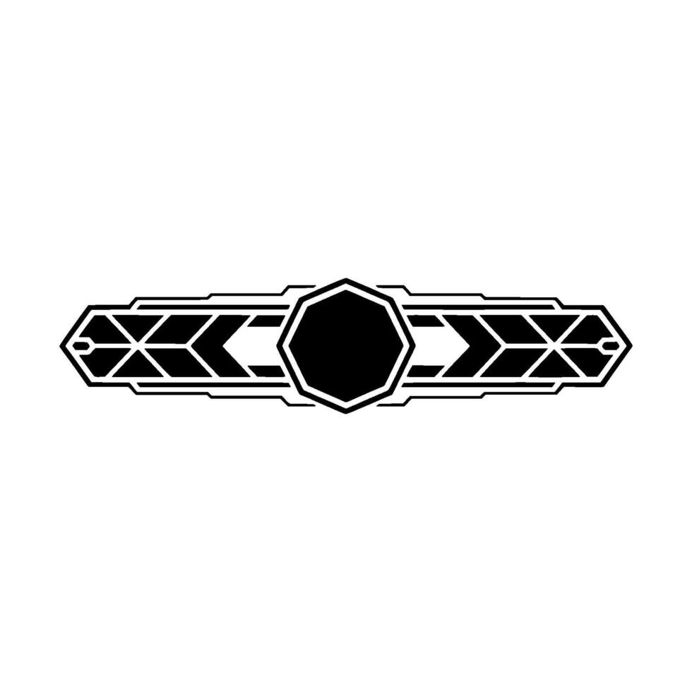 Geometric Art Deco Element on White - Art deco vector