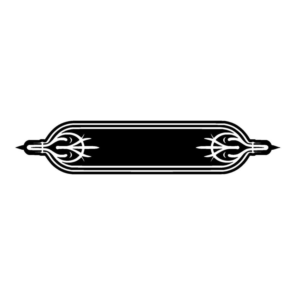 Elegant Decorative Banner in Black and White vector