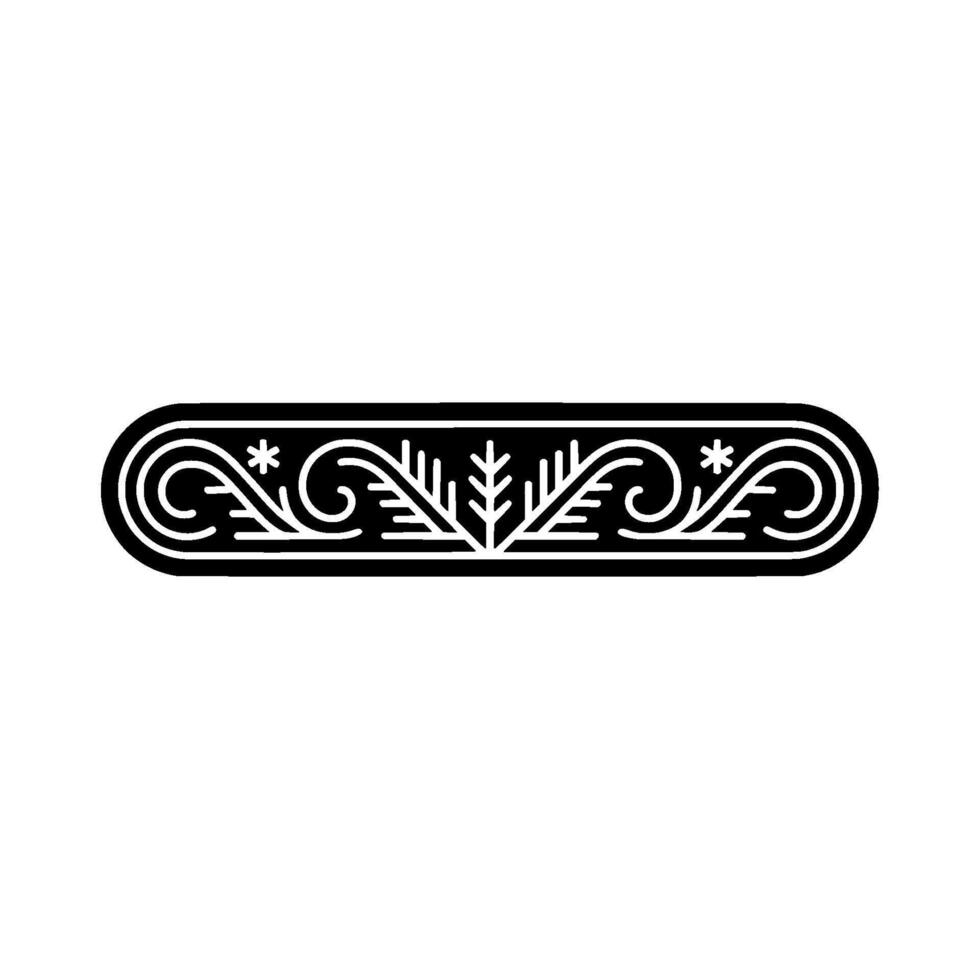 Minimalist Floral Ornament with Serene Style vector