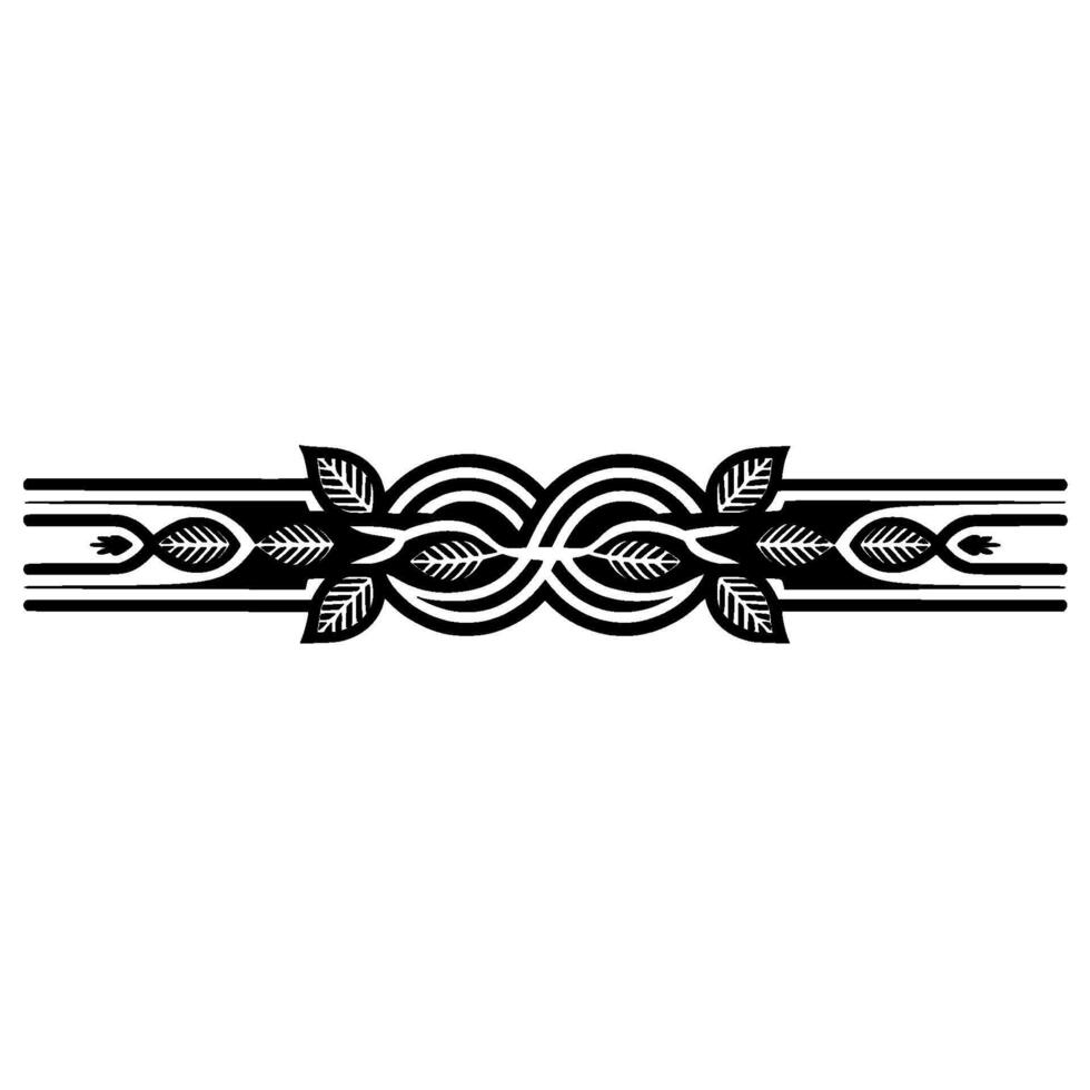 Elegant Black and White Floral Border on Neutral Background vector