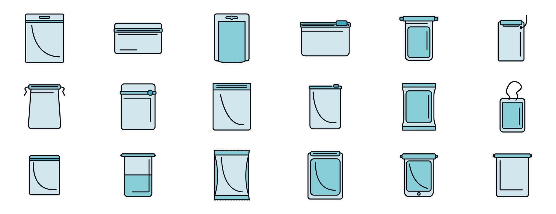 Waterproof bags and cases protecting valuables from water damage vector