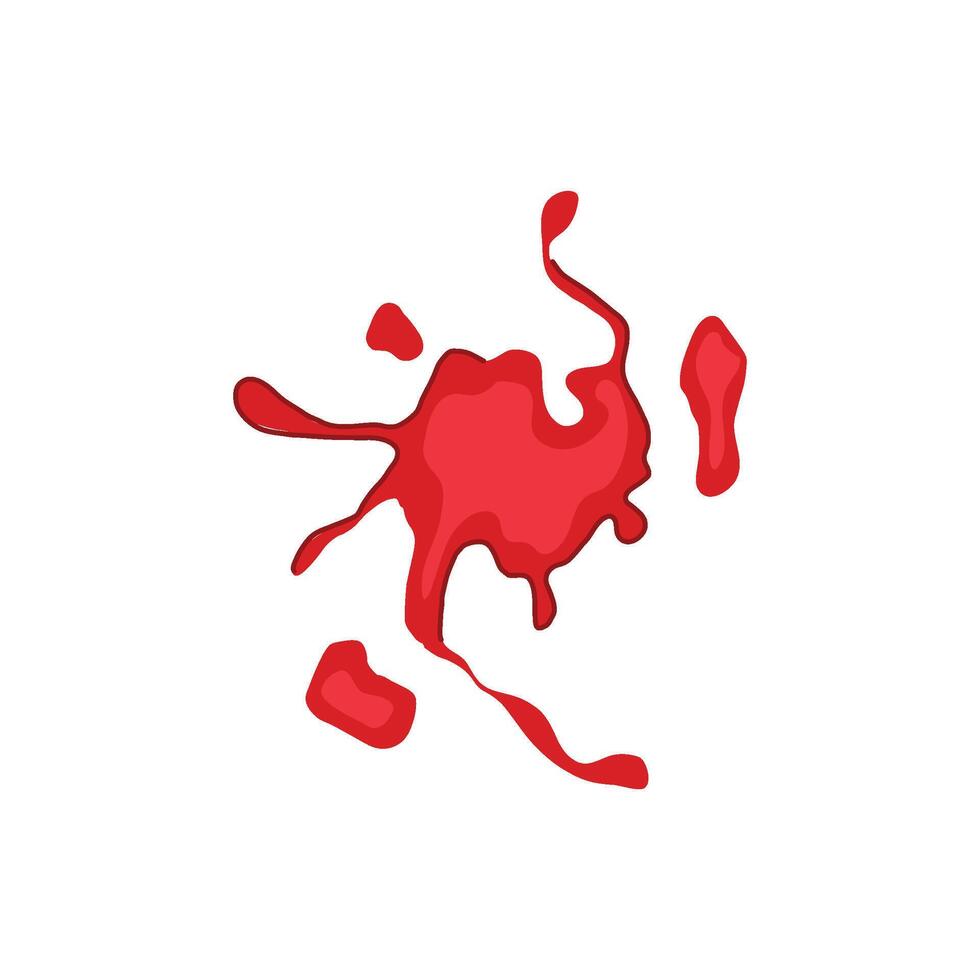 blood dna stain cartoon element vector