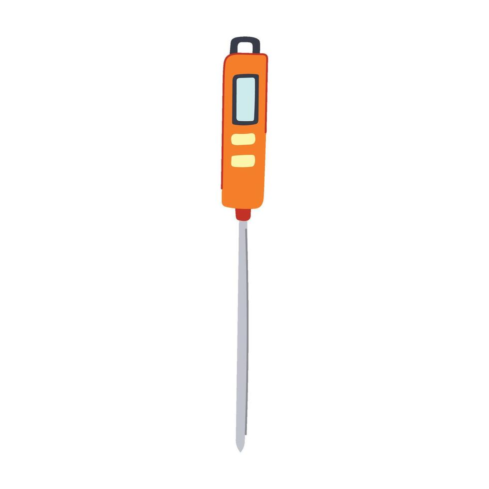 candy baking thermometer cartoon item vector