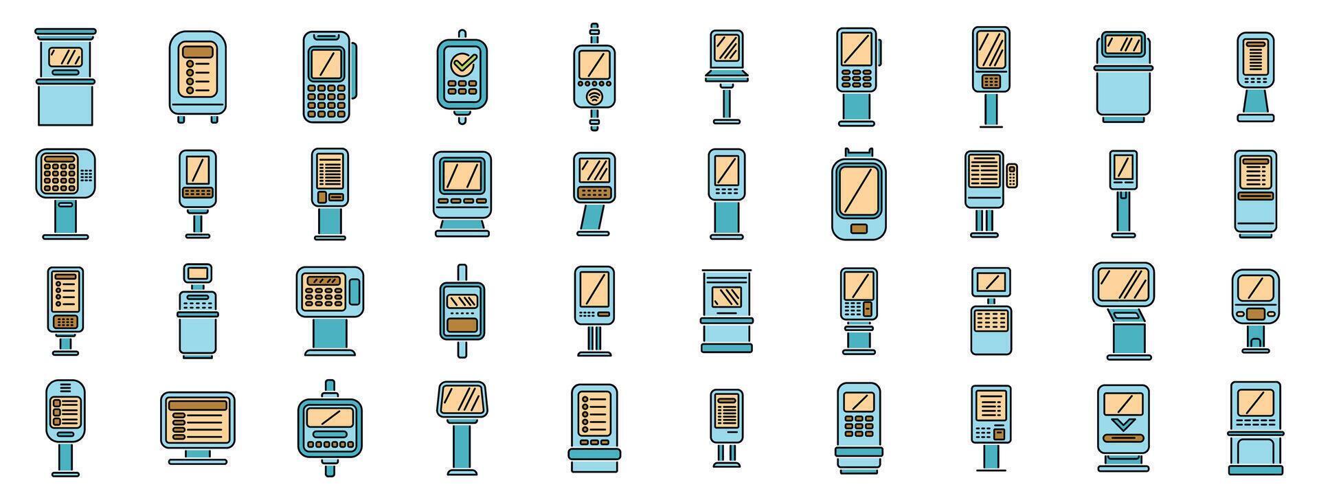Payment terminals and pos systems enabling seamless transactions vector