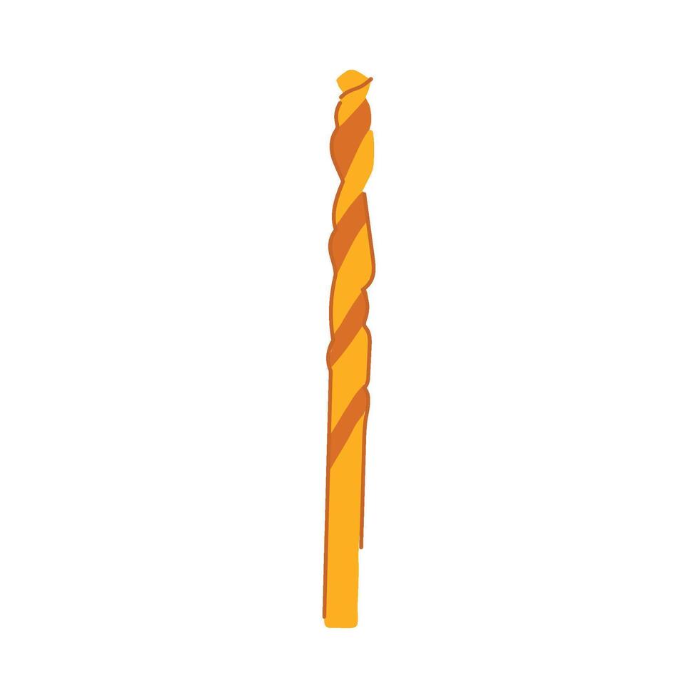 drill metal bit cartoon element object vector