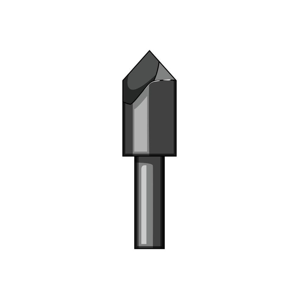 drill metal bit cartoon element symbol vector