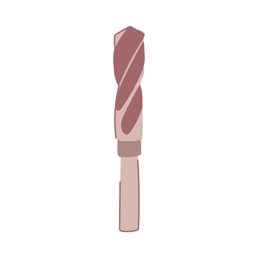 drill carbide bit cartoon element vector