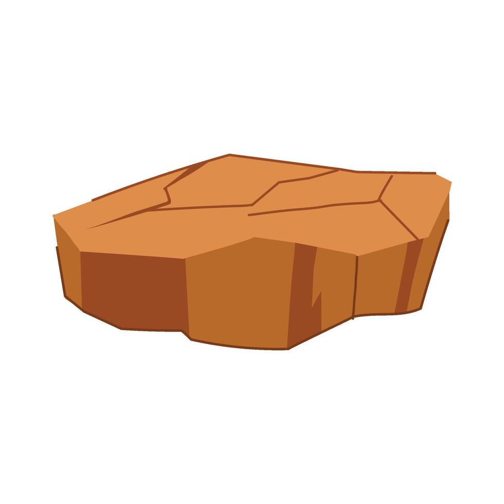 stone lime platform cartoon badge vector