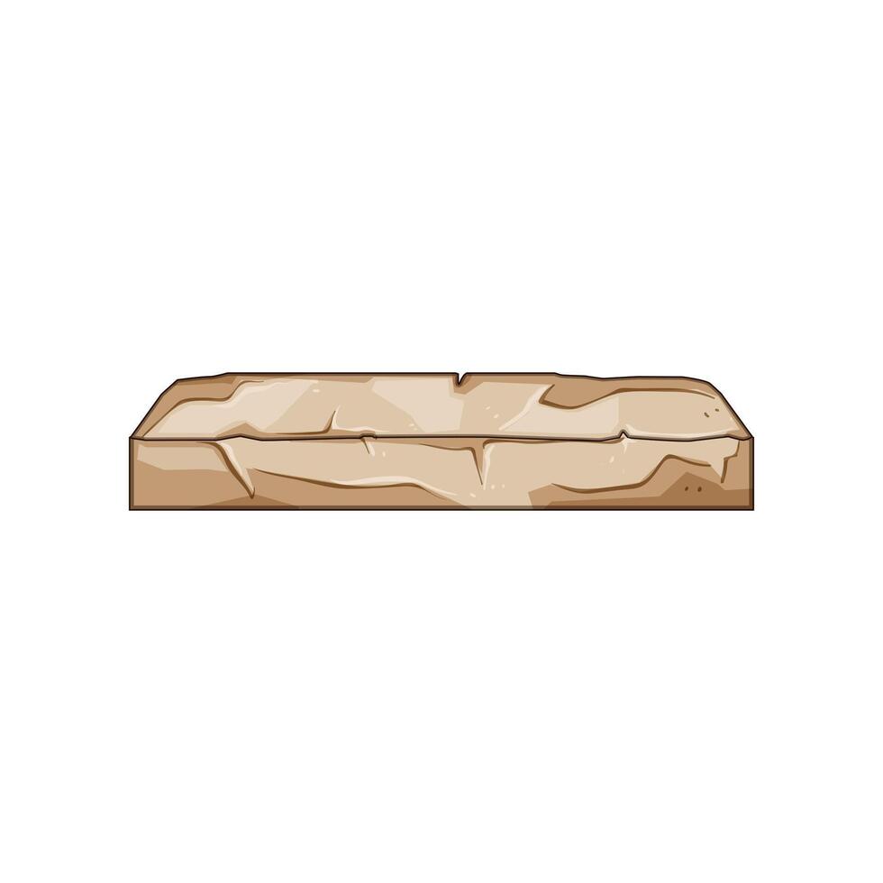 stone travertine platform cartoon figure vector