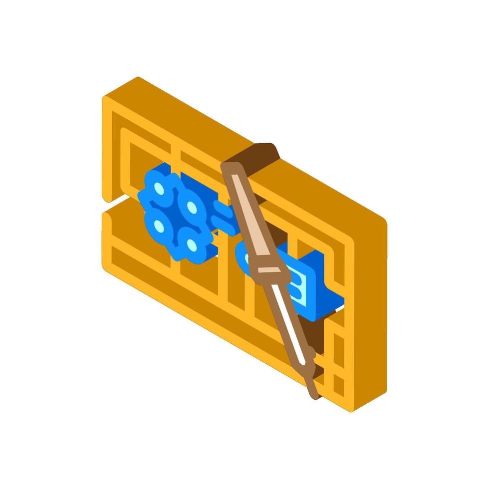 soldering iron circuit isometric icon illustration vector