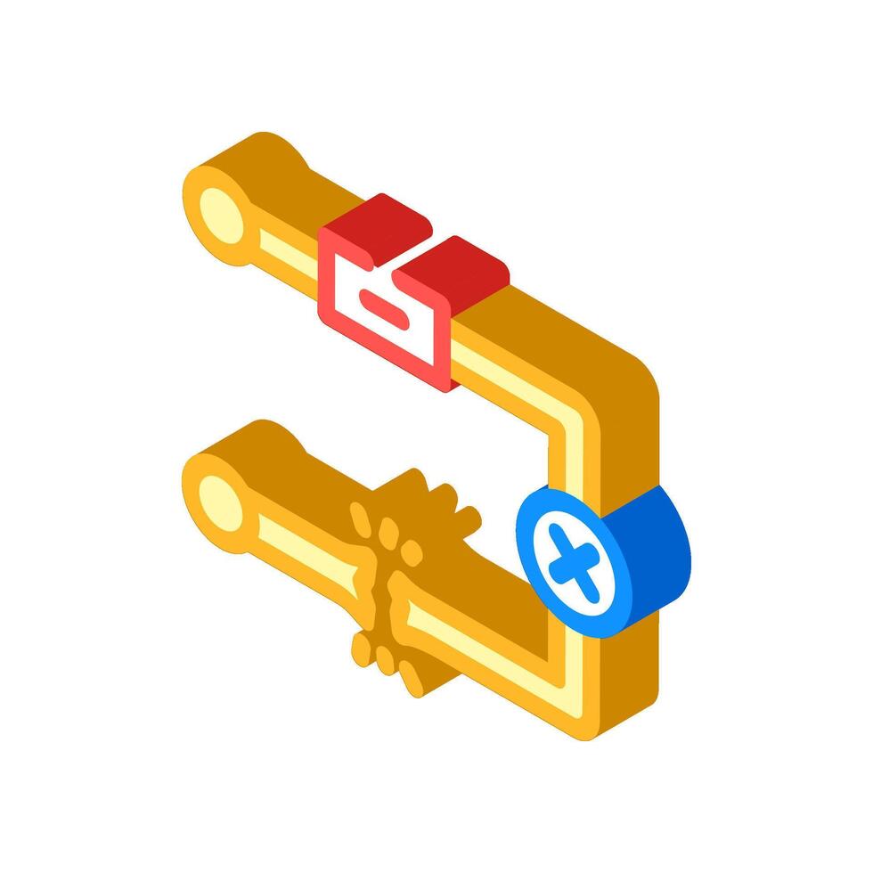 broken circuit path icon isometric icon illustration vector