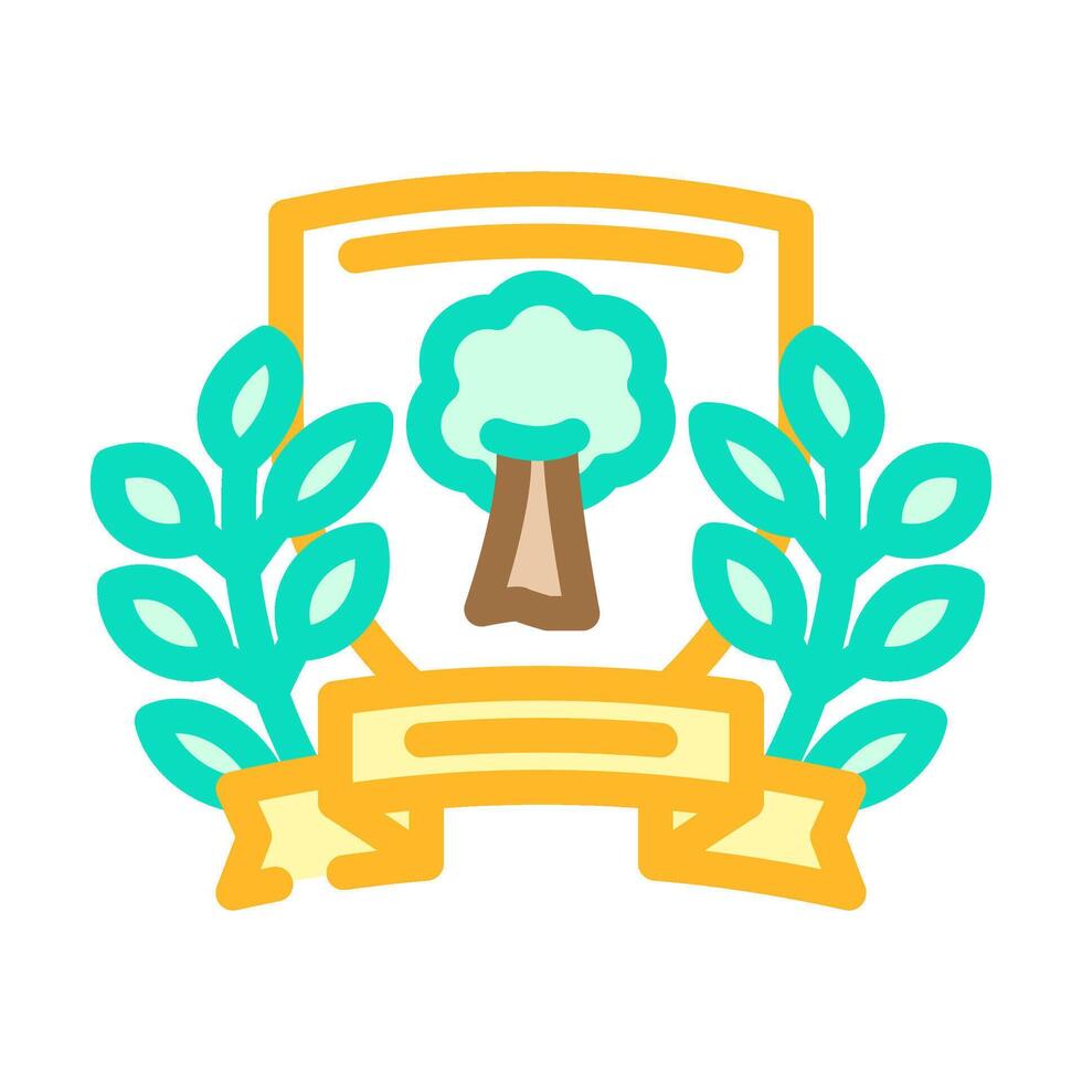coat arms heraldry medieval color icon illustration vector