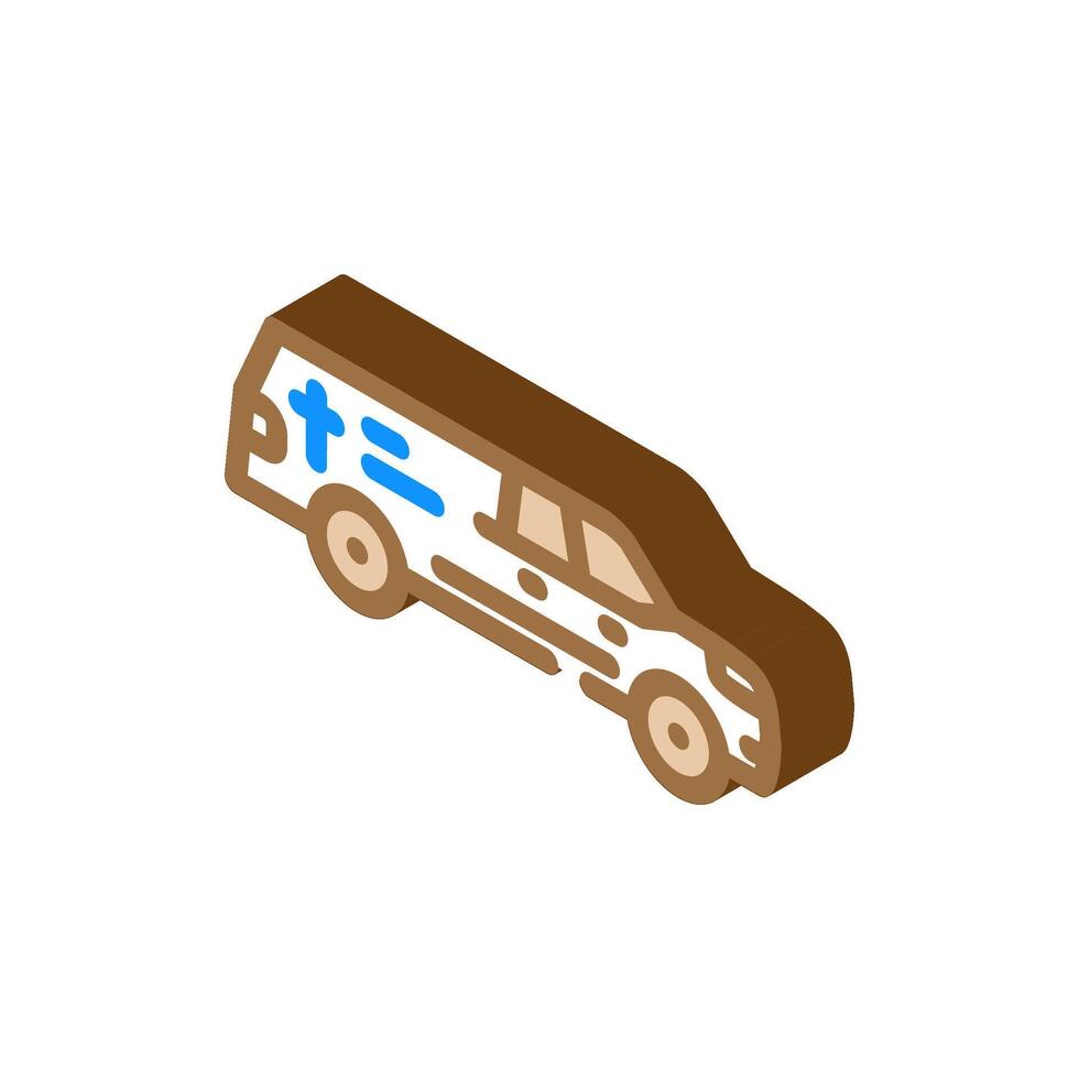 crossed medical tools mortality isometric icon illustration vector