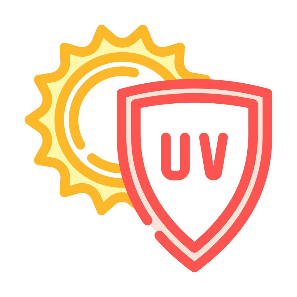 uv protection color icon illustration vector