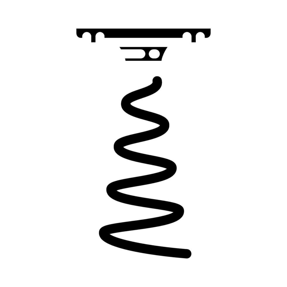 sound sensor waveform glyph icon illustration vector
