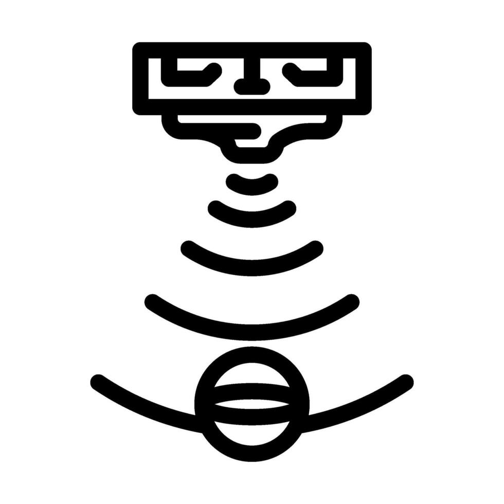 proximity sensor module line icon illustration vector