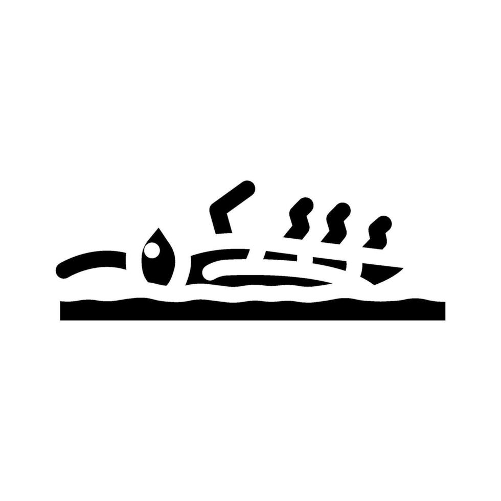 dead insects soil surface glyph icon illustration vector