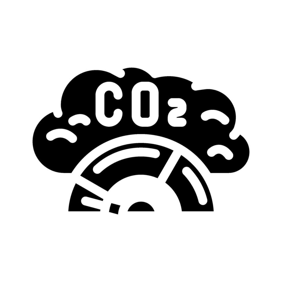 zero emission technology glyph icon illustration vector