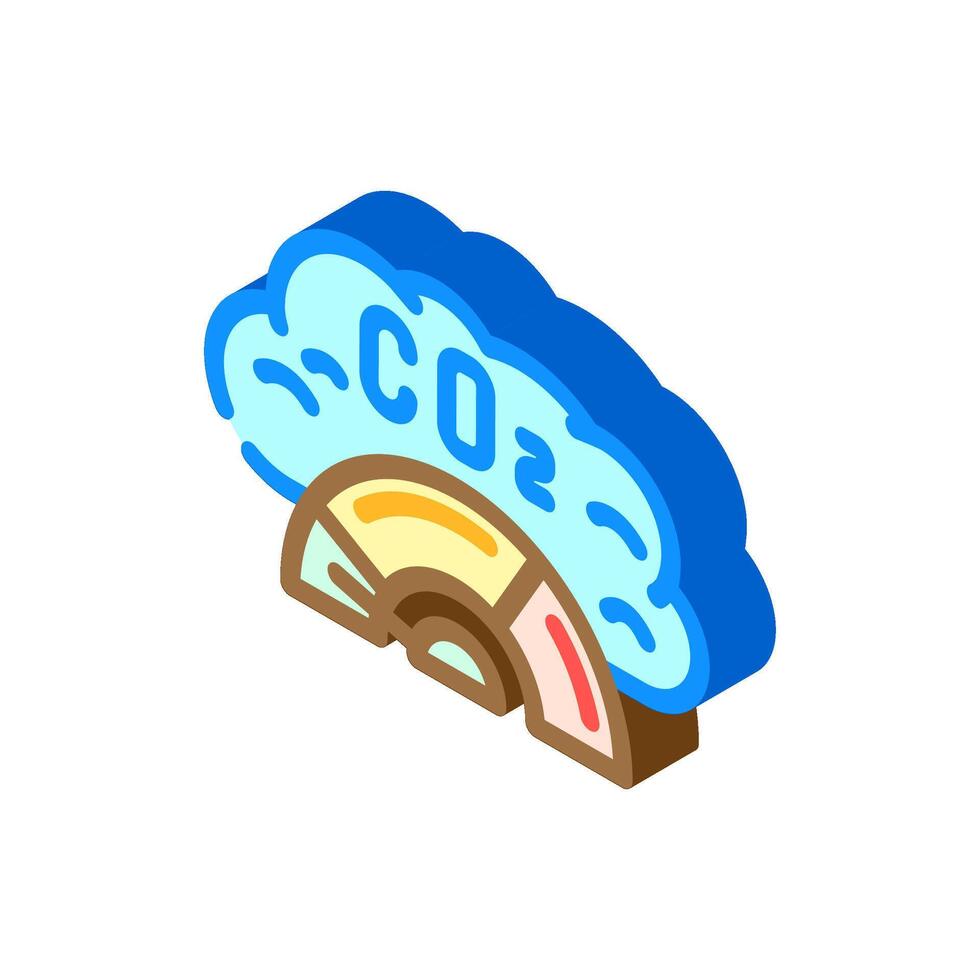zero emission technology isometric icon illustration vector