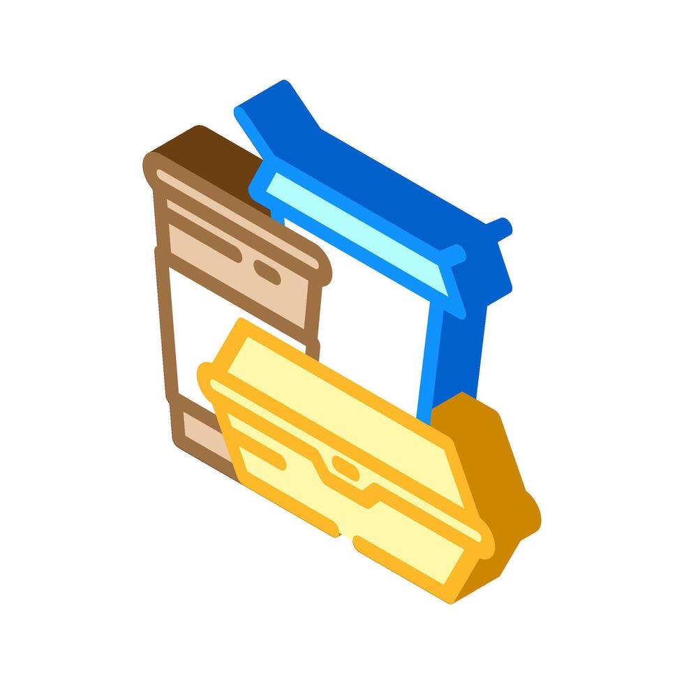 environmentally conscious packaging isometric icon illustration vector