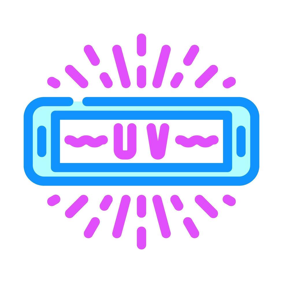 uv sterilized color icon illustration vector