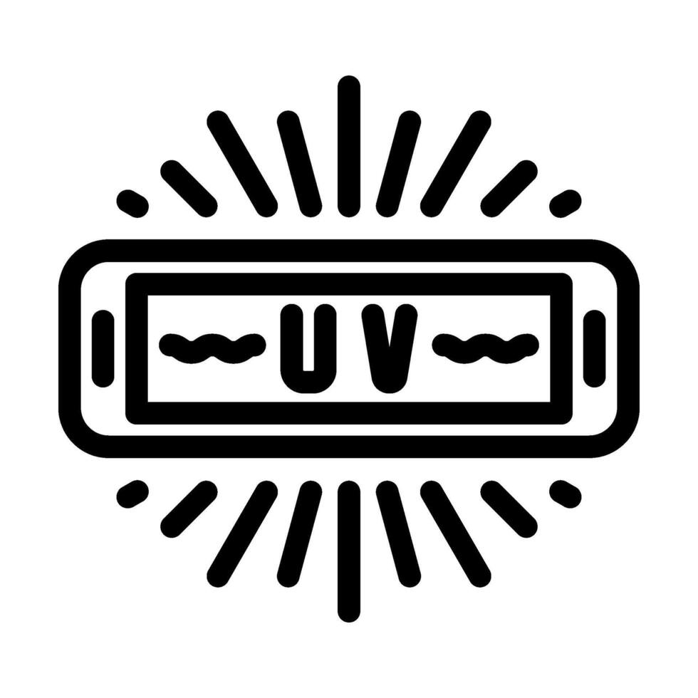 uv sterilized line icon illustration vector