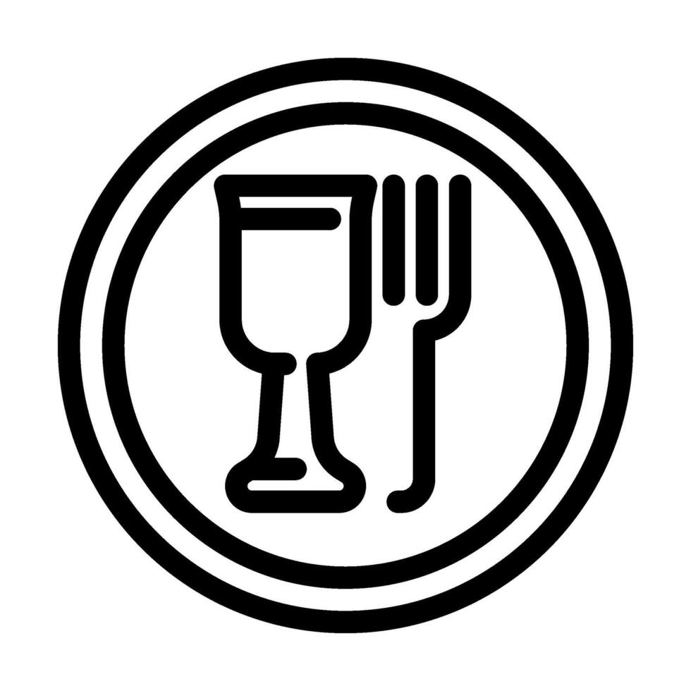 food grade material line icon illustration vector