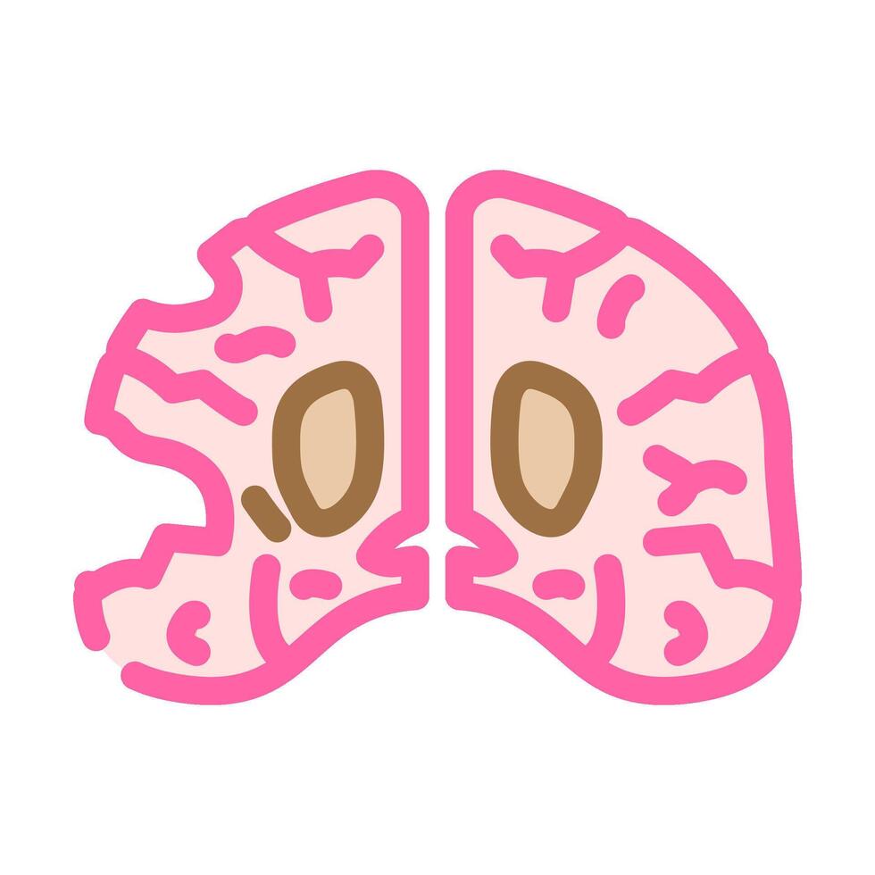 huntingtons disease color icon illustration vector