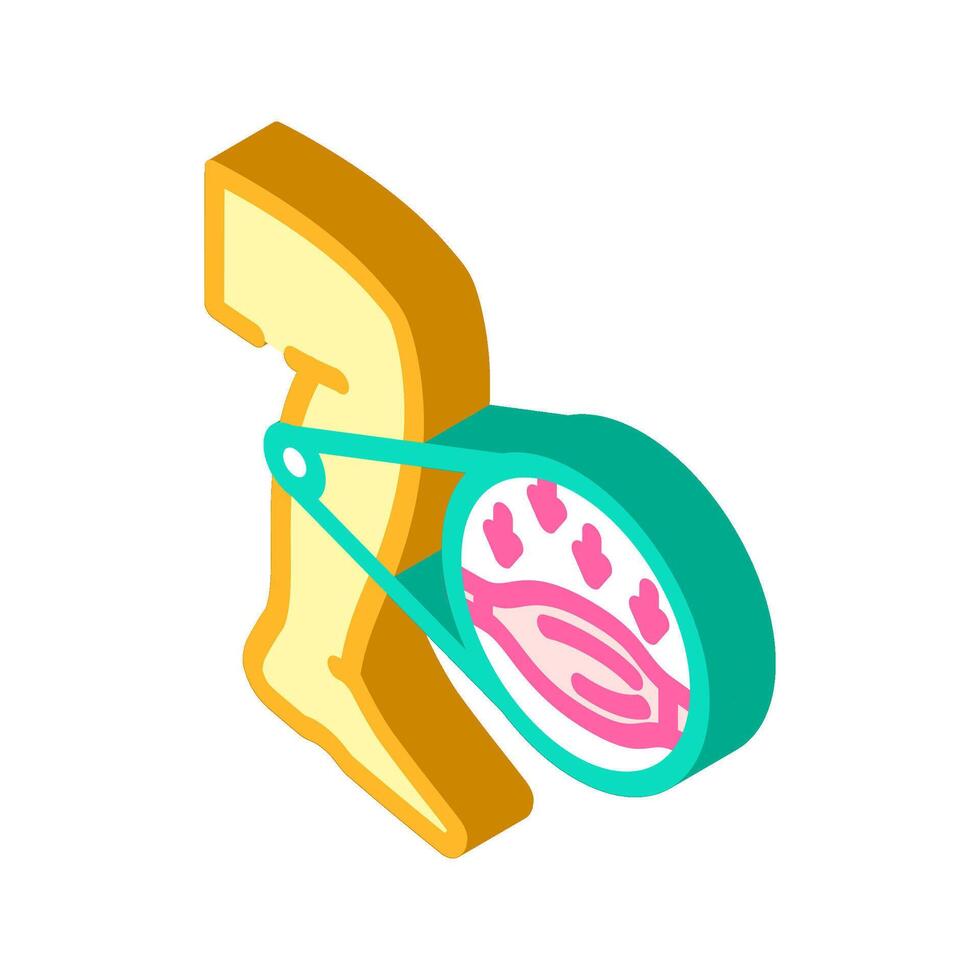 duchenne muscular dystrophy disease isometric icon illustration vector