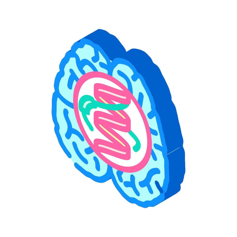 prion diseases isometric icon illustration vector