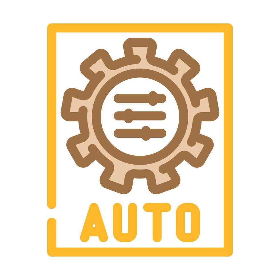 auto adjust feature color icon illustration vector