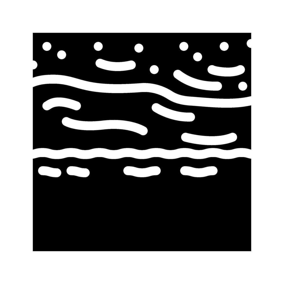 polluted coastline oil glyph icon illustration vector